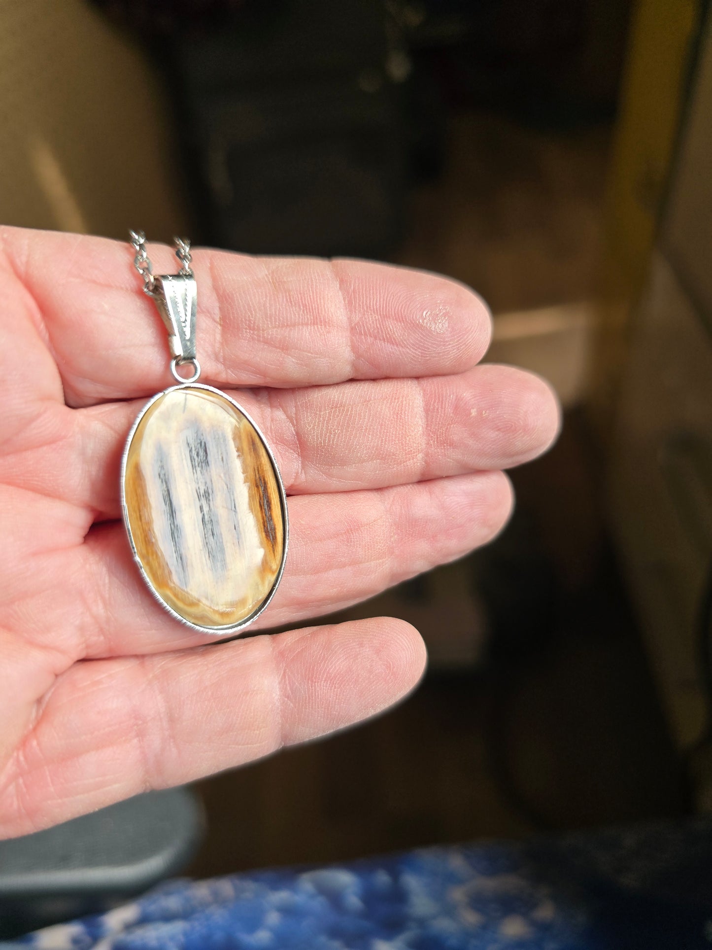 Fossil Mammoth Ivory Pendant