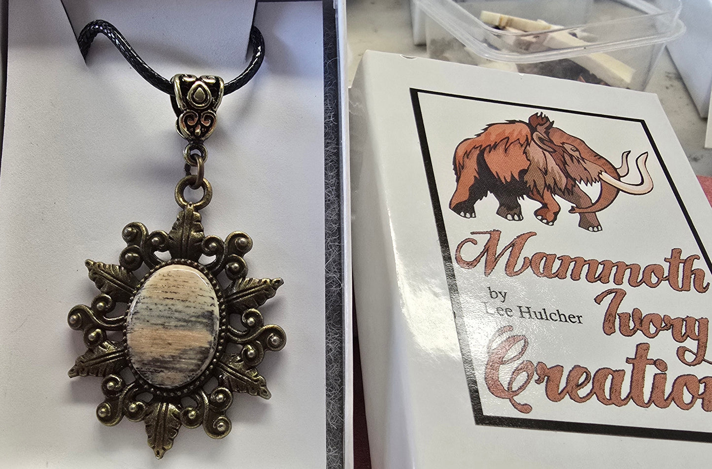 All naturally colored Fossil Mammoth Ivory Necklaces