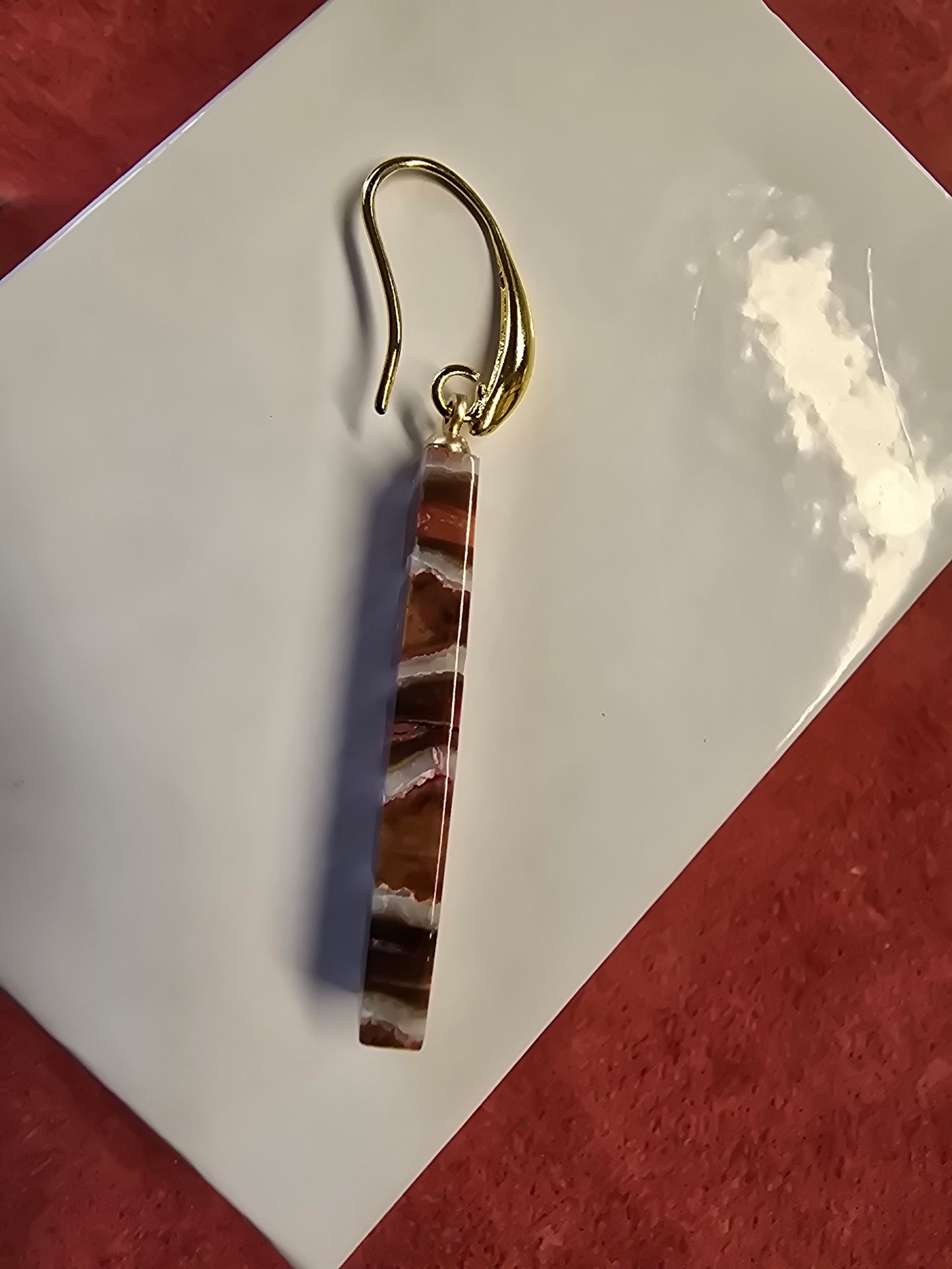 Fossil Mammoth Tooth Earrings-Rare