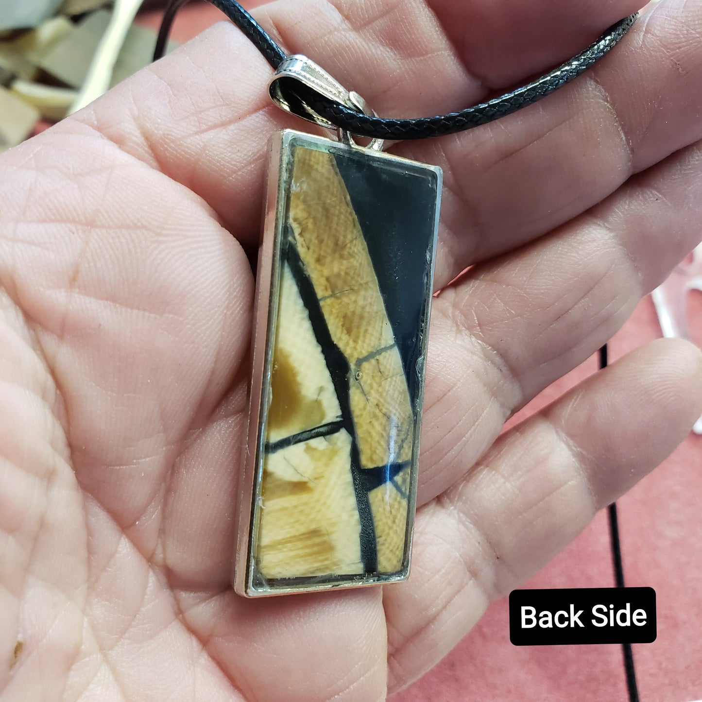 Resin set Fossil Mammoth Ivory Necklace