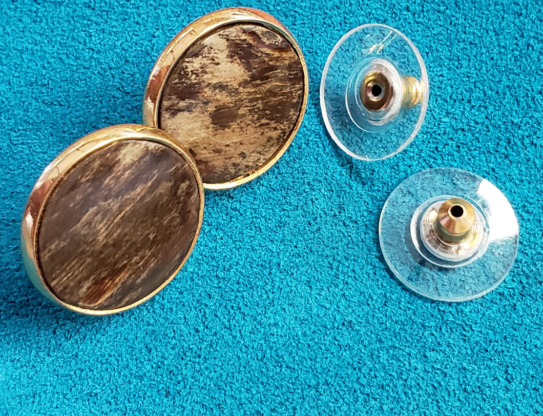 Fossil Mastodon Ivory Post Earrings