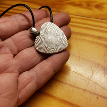 Load image into Gallery viewer, Fossil Ivory Collage Heart Necklace

