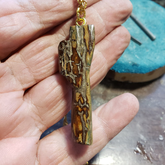 Beach Combers Fossil Mammoth Ivory Necklace