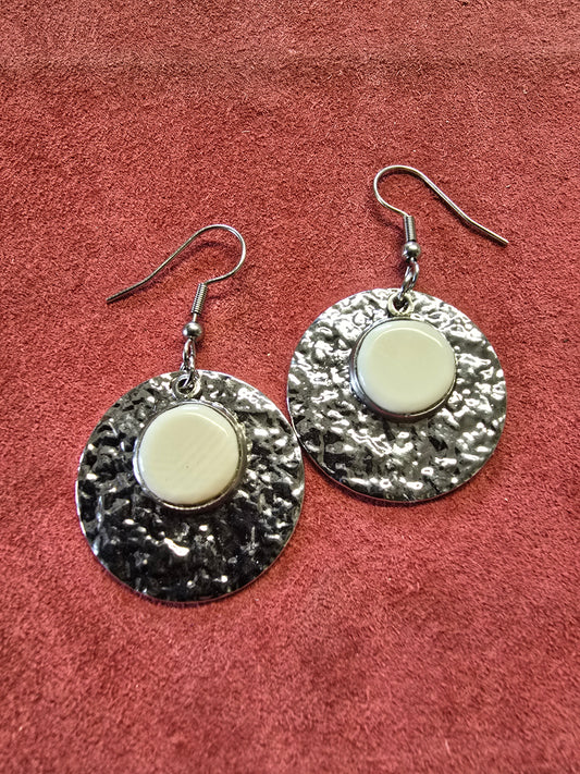 10,000 year old Fossil Mammoth Ivory Earrings