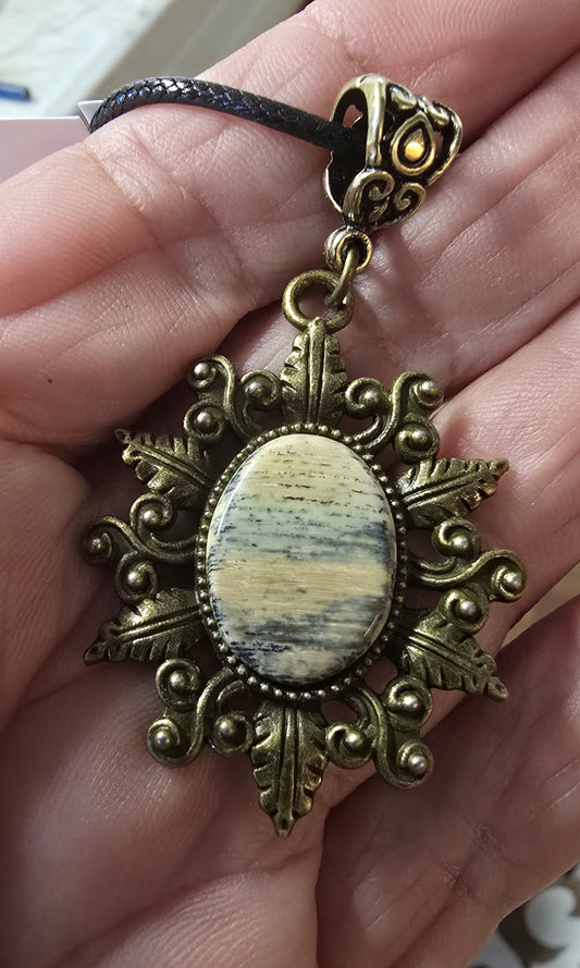 All naturally colored Fossil Mammoth Ivory Necklaces