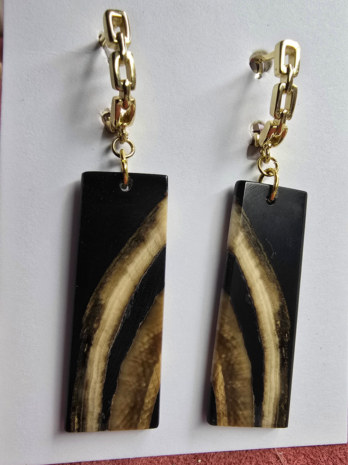 Fossil Mammoth Ivory Earrings