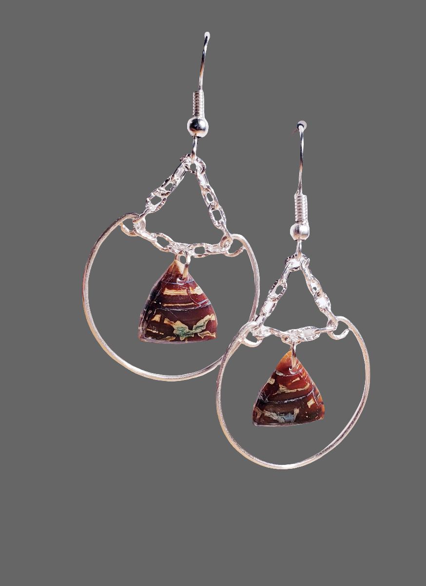 Fossil Mammoth Ivory Earrings