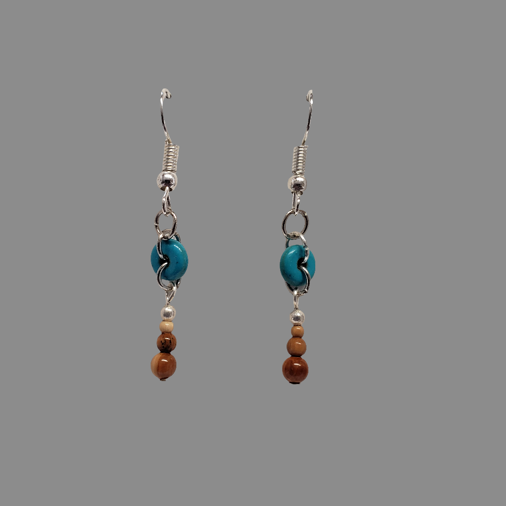 Siberian Fossil Mammoth Ivory Earrings