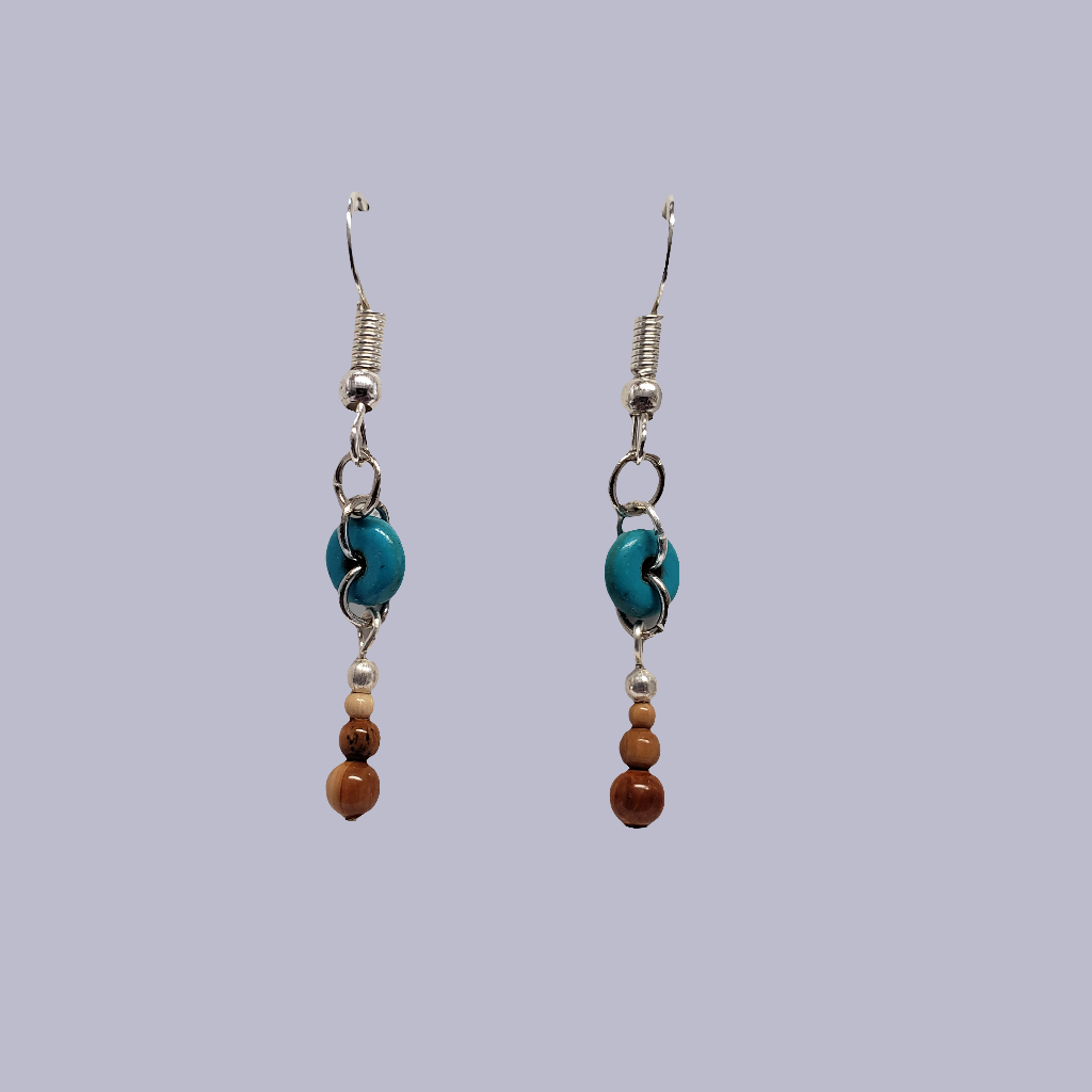 Siberian Fossil Mammoth Ivory Earrings