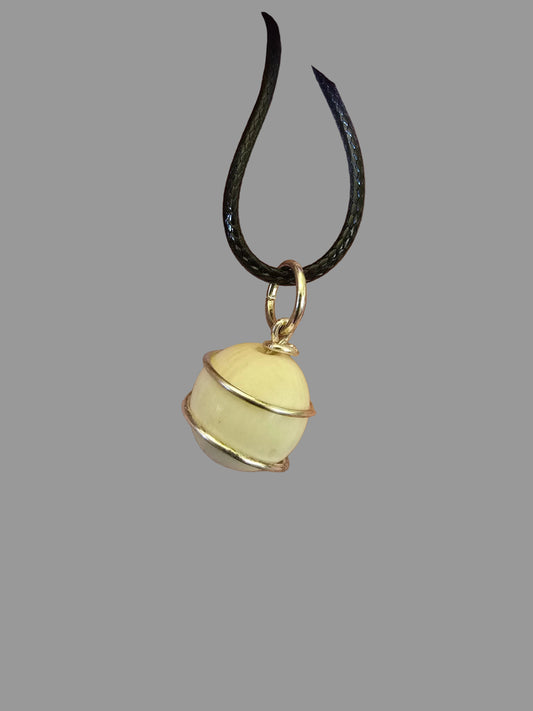 Ancient Fossil Mammoth lvory Bead Necklace