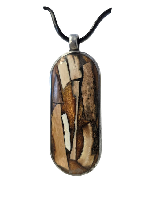 Mammoth Ivory Collage Necklace