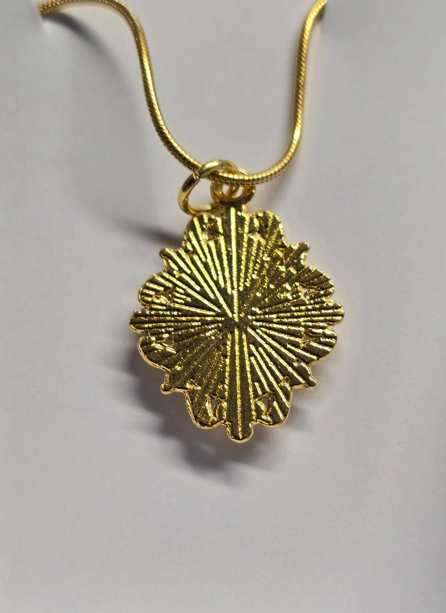Stunning Gold Fossil Mammoth Ivory Necklace