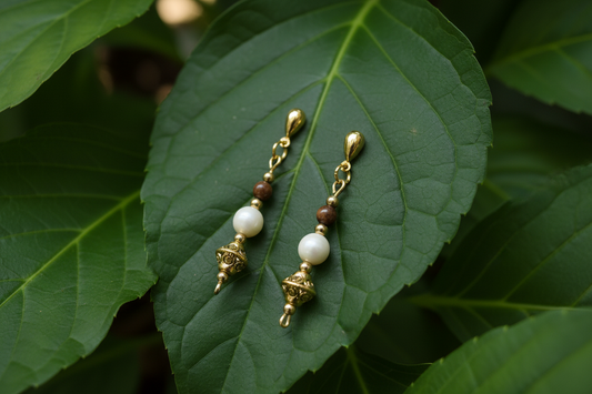 Mammoths Ivory Bead Earrings