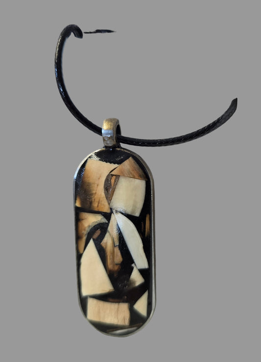 Mammoth Ivory Collage Necklace