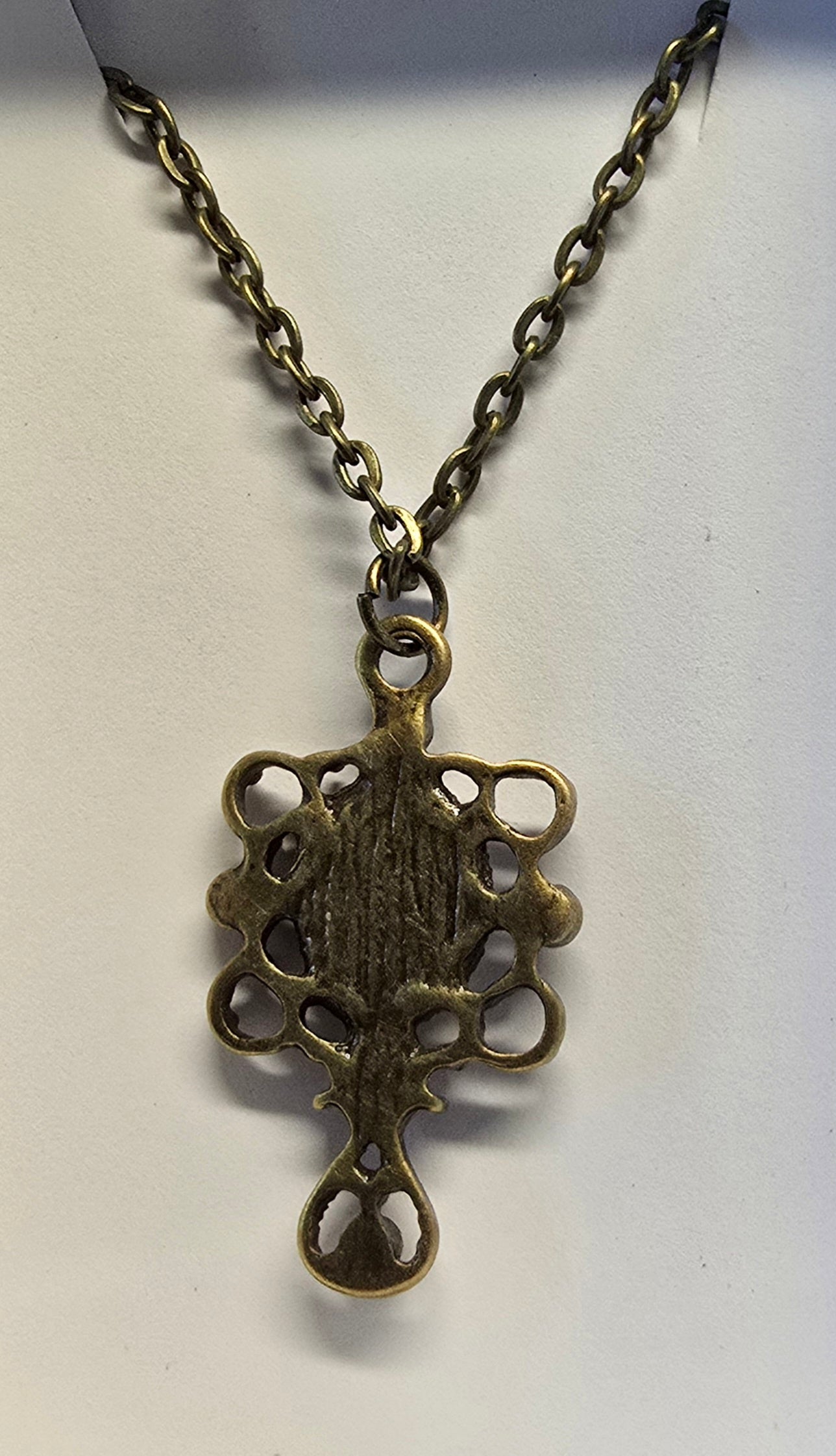 Tiny Bronze Fossil Mammoth lvory Necklace