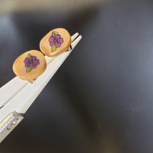 Load image into Gallery viewer, Tiny Mammoth Ivory Post Earrings
